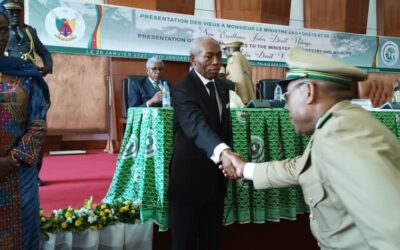 PRESENTATION DES VOEUX DE NOUVEL AN AU MINISTRE DES FORETS ET DE LA FAUNE